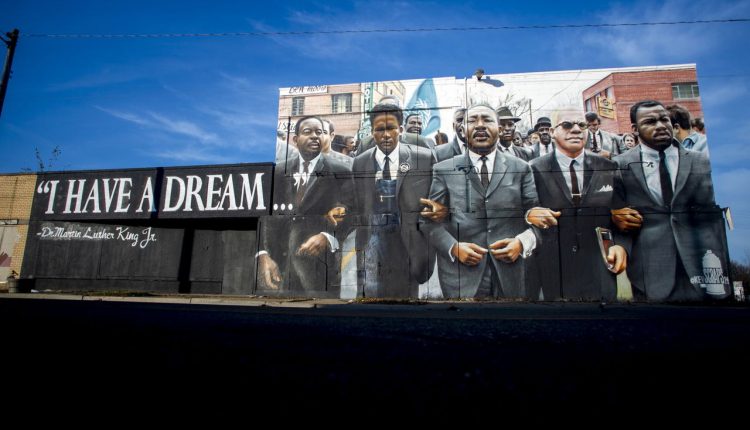 New Flint mural pays homage to civil rights icons Martin Luther King Jr. and John Lewis