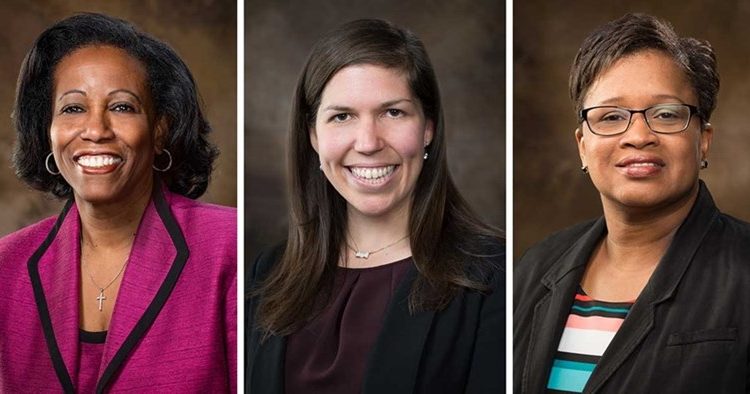 From left Cynthia Nance, Danielle Weatherby and Danielle L. Williams.