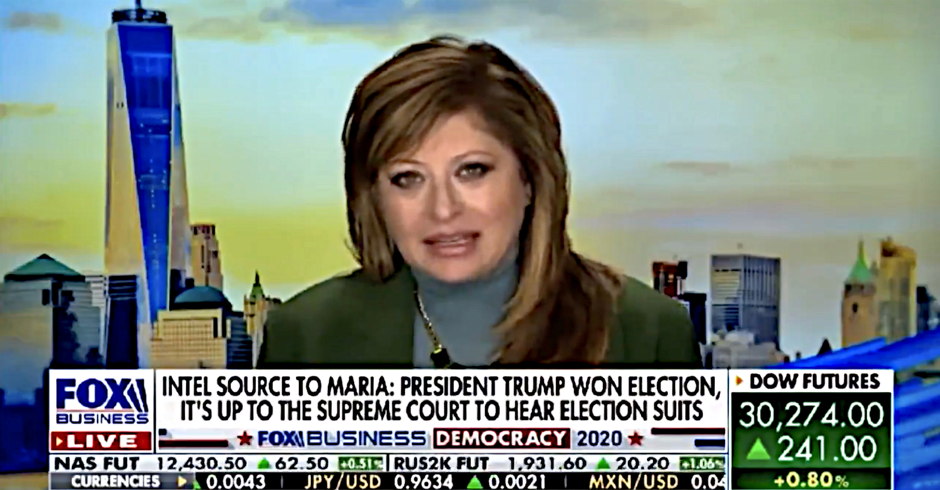 Maria Bartiromo, Who Says 'Intel Source' Told Her Trump 'Won' Election, to Co-Host New Fox News Nightly Opinion Show