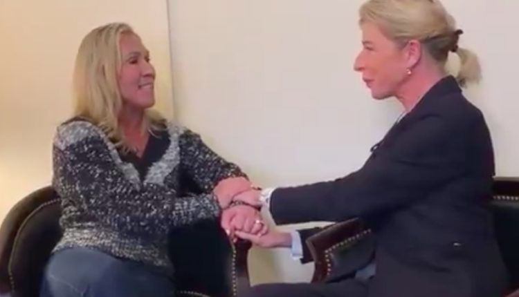 Marjorie Taylor Greene and Katie Hopkins