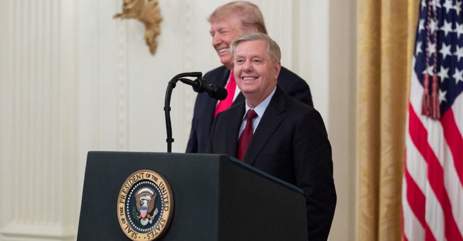Trump Suffers Major Rebuke With First Veto Override – but Lindsey Graham Is Nowhere to Be Found
