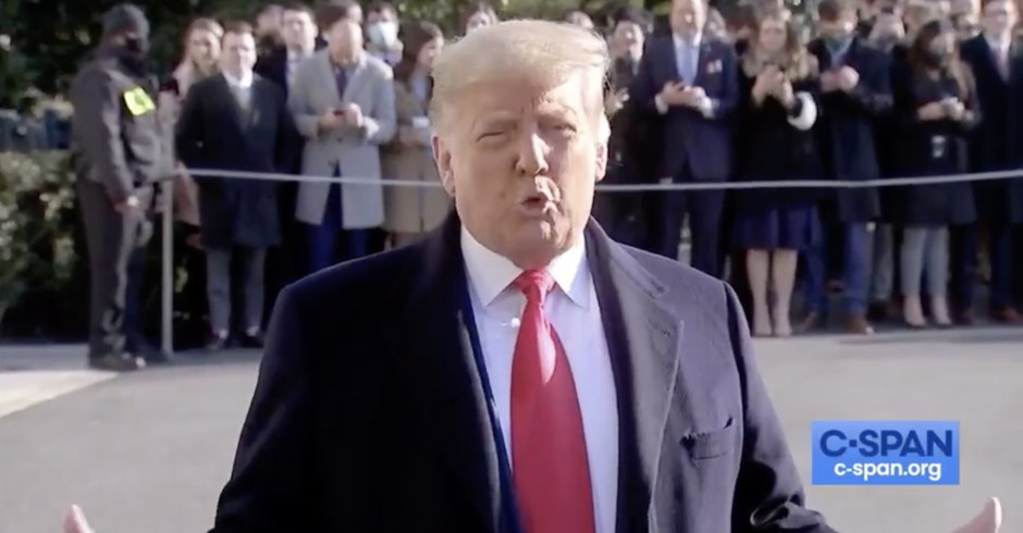 Trump Tries to Gin Up MAGAites by Saying Impeachment Is Causing 'Anger' and 'Tremendous Danger to This Country'
