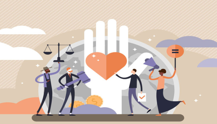 Through Agents of Change, the USC Dornsife Office of Experiential and Applied Learning provides civil rights advocacy for students regardless of financial or other difficulties.  (Image source: iStock / VectorMine.)