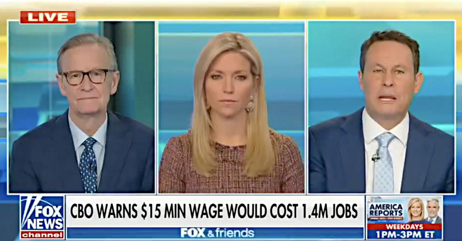 Fox & Friends Host Argues Against $15 Minimum Wage Because 'People Should Fall in Love With the Free Market Again'