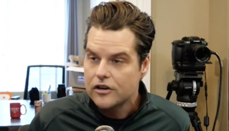 Internet Eggs on Matt Gaetz After He Offers to Resign to Defend Trump in Senate Trial