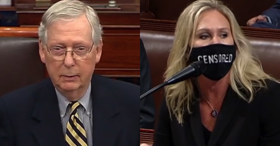 McConnell Slams Marjorie Taylor Green's 'Loony Lies and Conspiracy Theories' as a 'Cancer' – and She Shoots Back