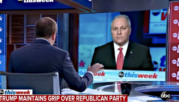 'Please, Just Answer It!' ABC Host Catches Steve Scalise Shamelessly Deflecting on Trump's Role in Attack