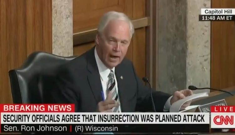 'Russian Ron' Johnson Blasted as 'Domestic Terrorist Apologist' for Blaming Insurrection on 'Fake Trump Protesters'