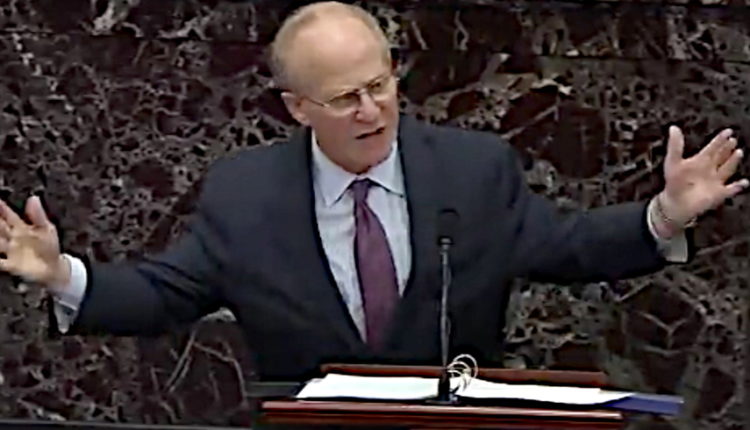 Trump Attorney Threatens Senators Impeachment Trial 'Will Tear This Country Apart' and Lead to Civil War