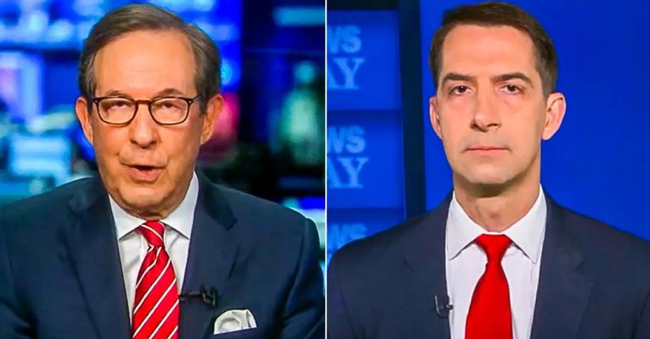 Chris Wallace Nails Tom Cotton for Voting Record Under Trump After He Opposes Biden Relief Checks