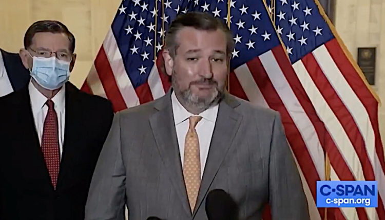 Cruz Refuses to Wear Mask When 'Talking to the TV Camera' – Falsely Claims He's Following 'CDC Guidance'