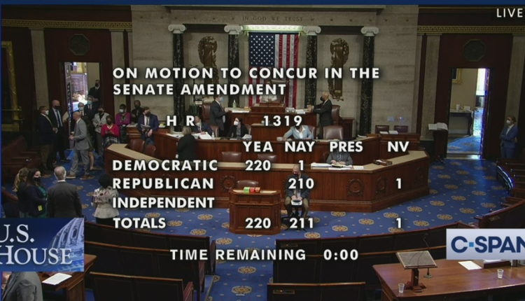 House Democrats With No Republicans Pass Biden's $1.9 Trillion COVID Relief Package – Bill Heads to WH for Signing