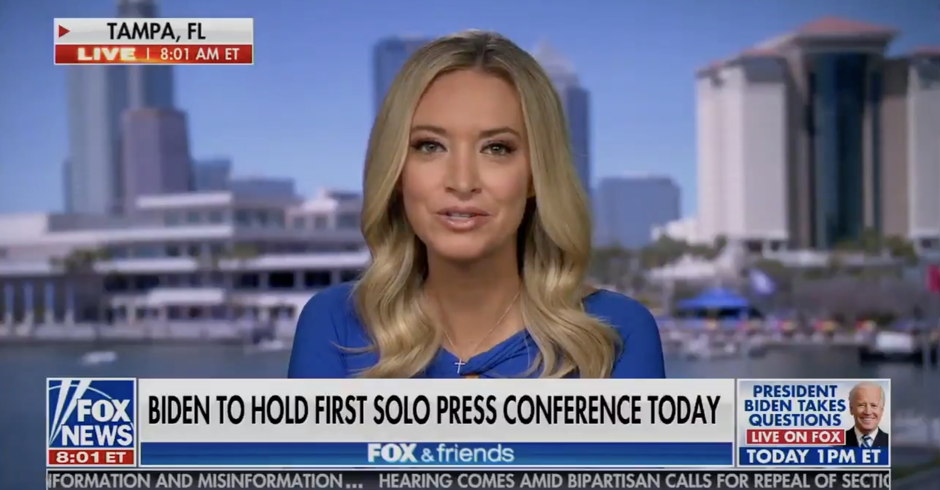 Kayleigh McEnany and Her Fox News Colleagues Trash 'Badly Declining' Biden Ahead of First Press Conference