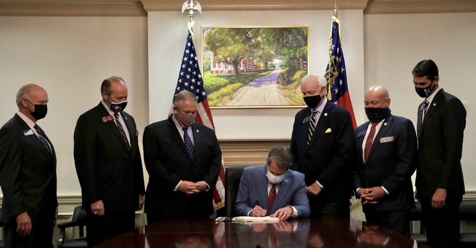 Kemp Chose a 'Monument to Georgia’s History of Brutal White Supremacy' as a Backdrop When Signing His Voter Suppression Law: Columnist