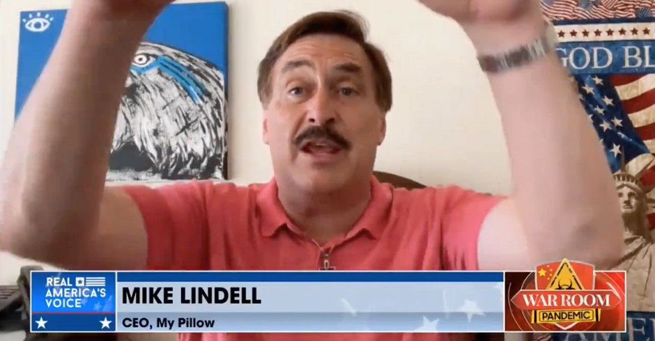 Mike Lindell Tells Steve Bannon 'Trump Will Be Back in Office in August'
