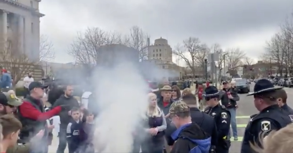 Protestors in Idaho Bring Their Kids to Mask-Burnings Promoted by Far Right Extremist Lawmakers