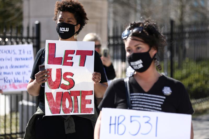 U.S. civil rights groups sue Georgia over sweeping new voting restrictions
