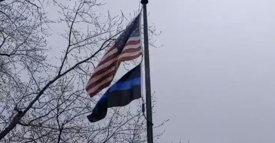 Anger Over Thin Blue Line Flag Flying at Station of Cop Who Shot 20 Year Old Daunte Wright: 'You Can't Reform This'