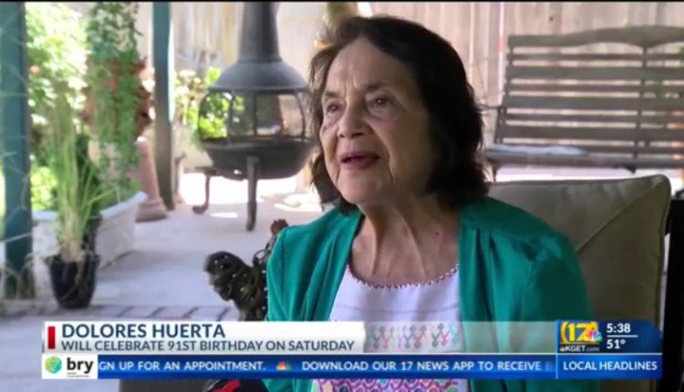 Civil rights icon Dolores Huerta celebrating 91st birthday this weekend