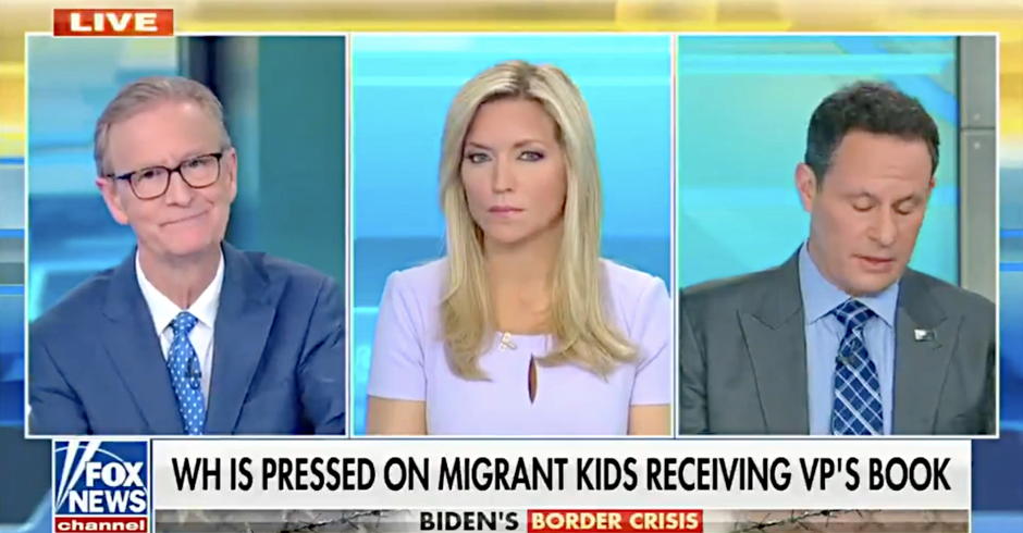 Fox Host Continues to Promote False Claim VP's Kids Book Being Given to Migrants Despite Fact Check Seconds Before