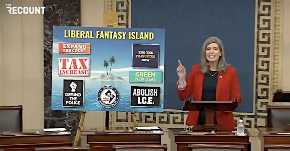 GOP Senator Mocked for Making Up 'Liberal Fantasy Island' With 'Sex Blimps' and 'Abolish Lasagna'
