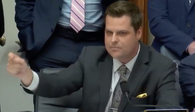 Gaetz’s Communications Director Quits ‘Out of Principle’