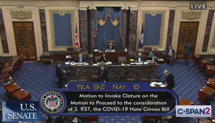 Six Senators Are Trying to Block a Bill to Combat Hate Crime Violence Against Asian Americans