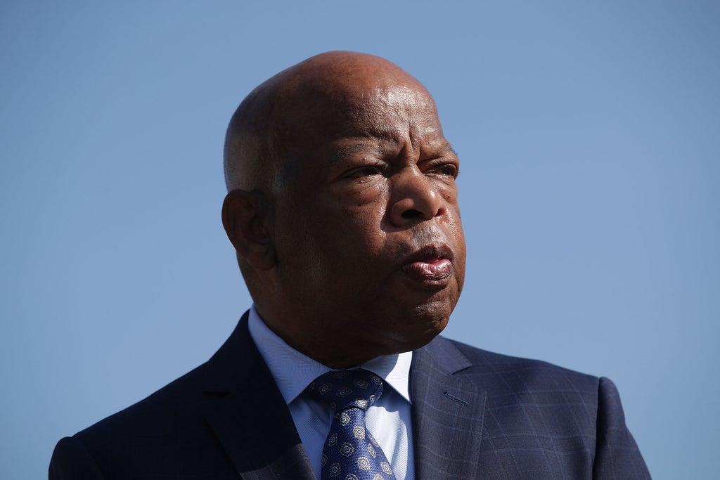 Statue of civil rights icon John Lewis installed in new Atlanta park