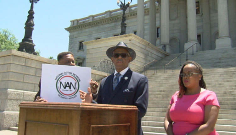 Civil rights activists protest firing squad death penalty on SC State House steps - WACH.com