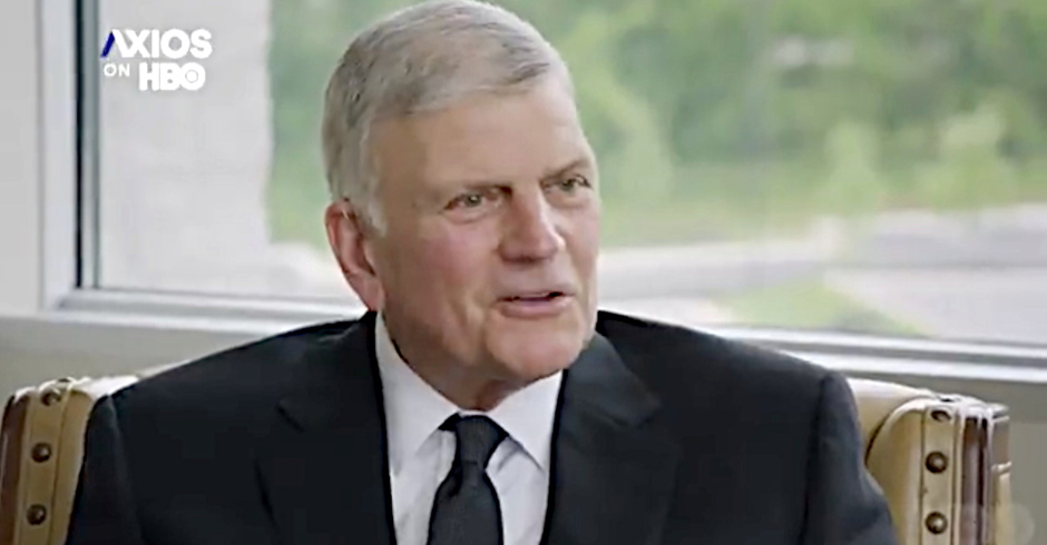 Franklin Graham Serves Up Massively Hypocritical Claims on Vaccines, Trump and the Press in Axios Interview