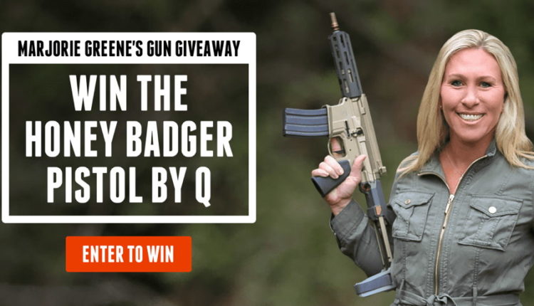 Marjorie Taylor Greene Slammed for AR-15 Style Gun Giveaway