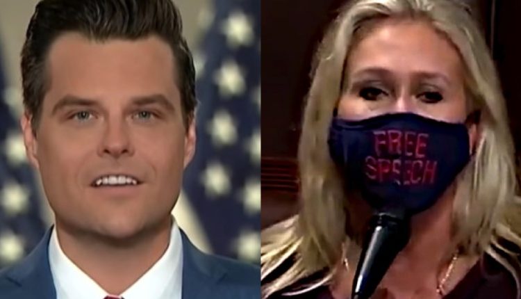 Matt Gaetz and Marjorie Taylor Greene Team Up to Push ‘Unhinged’ Trump-Promoted Conspiracy Theory to DOJ