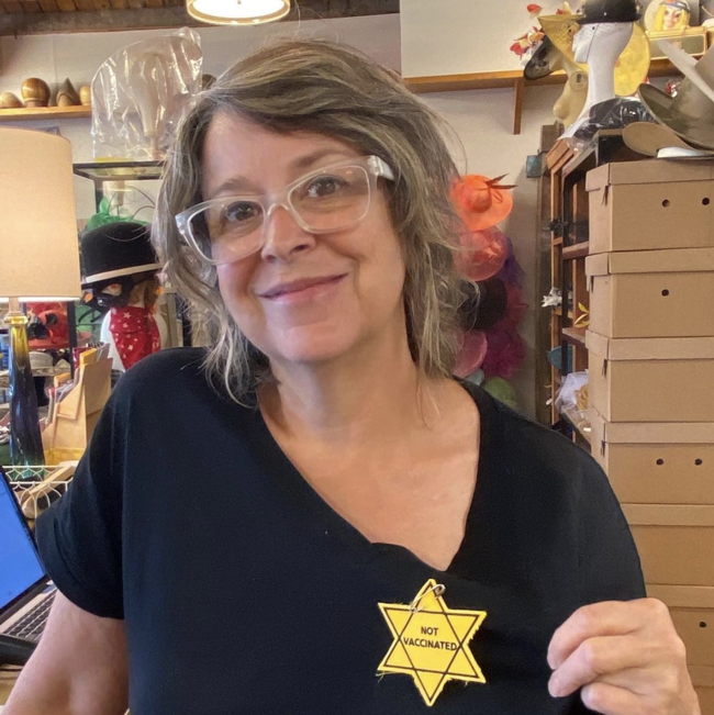 Tennessee Shop Under Fire for Selling Wearable Yellow Stars of David That Say 'Not Vaccinated'