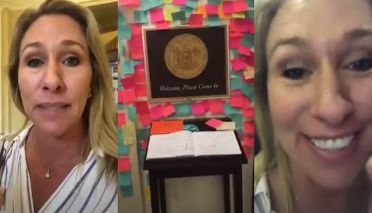 Unearthed Video Shows Marjorie Taylor Greene Harassing Ocasio-Cortez's Office More Than Two Years Ago