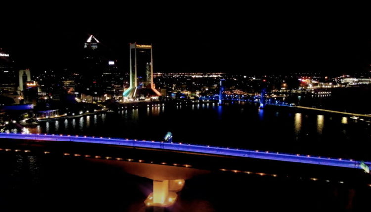 DeSantis Admin Orders Jacksonville Bridge Stripped of LGBTQ Pride Month Rainbow Lights One Day After Turned On