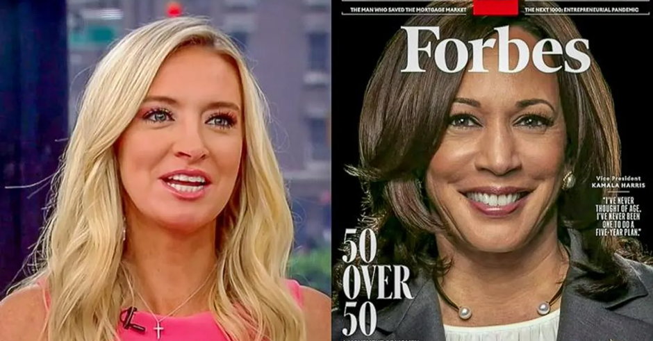 Kayleigh McEnany Is Very Upset Forbes Put Kamala Harris on Its Cover but Not Ivanka Trump