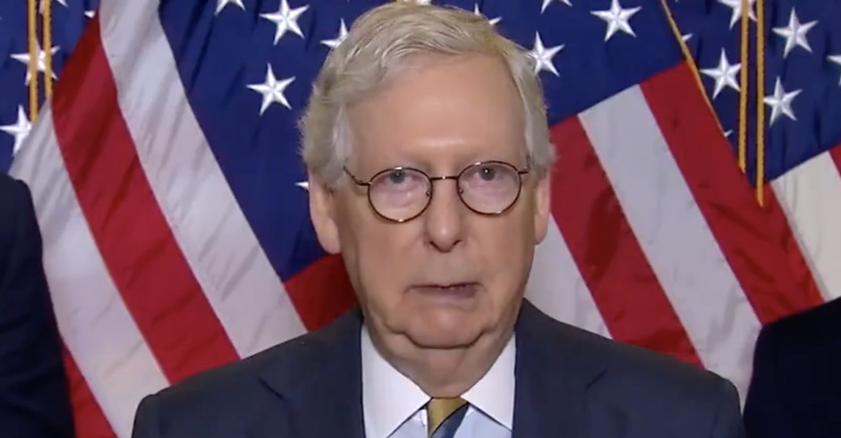 McConnell Rushes to TV Cameras to Gush ‘The Era of Bipartisanship Is Over’ After Infrastructure Talks Break Down