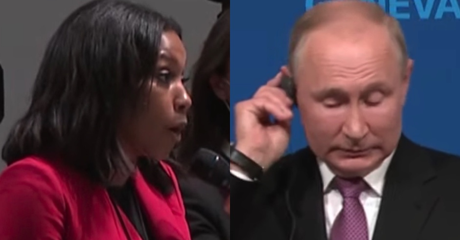 Putin Tells Black US Reporter He Would 'Prevent' Black Lives Matter in Russia After She Asks What He's 'Afraid Of'