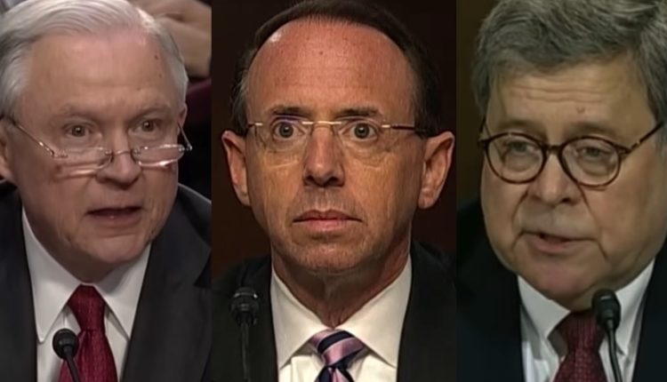 Sessions Joins Barr in Pleading Ignorance About Trump DOJ Spying on Dems – Is Rosenstein the Guy or Are They Setting Him Up?