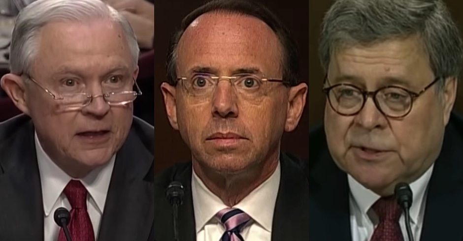 Sessions Joins Barr in Pleading Ignorance About Trump DOJ Spying on Dems – Is Rosenstein the Guy or Are They Setting Him Up?