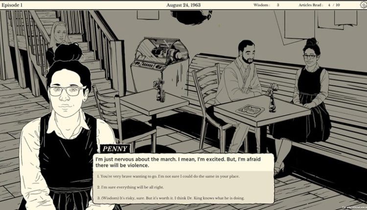 Still from the Tesseract Center's award-winning game, Mornin 'In Your Eyes.