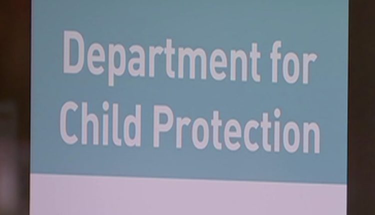 A sign saying Department for Child Protection and Government of South Australia