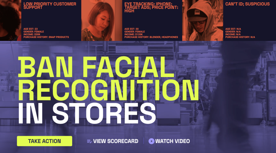 Civil Rights Groups Take Aim at Facial Recognition Tech in Stores
