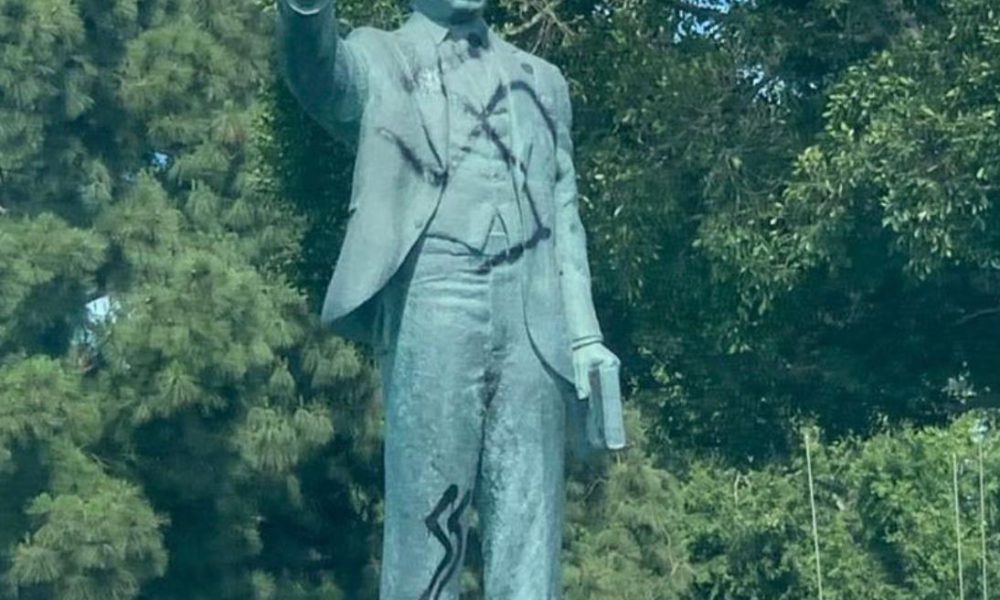 Statue of civil rights icon Martin Luther King Jr. vandalized in Long Beach - Los Angeles Blade