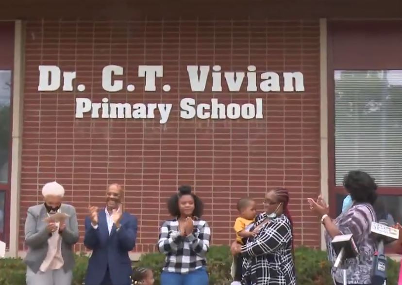 Ceremony marks renaming of Peoria school honoring civil rights leader C.T. Vivian