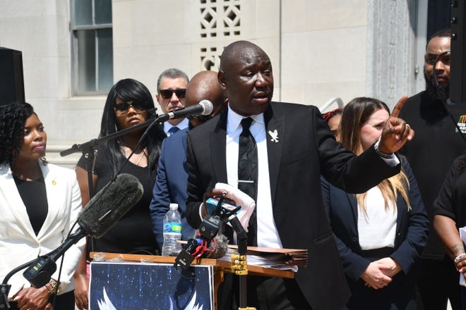 During a press conference on Wednesday, Benjamin Crump and a team of attorneys spoke about filing a civil lawsuit against the Davidson County Sheriff's Office in connection with the shooting of Fred Cox.