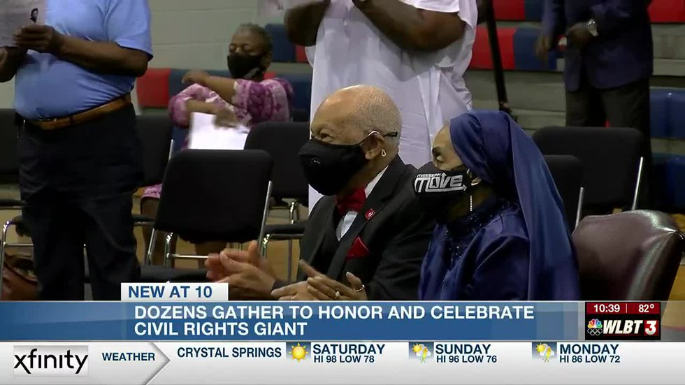 Dozens honor and celebrate a civil rights giant who spent decades fighting for racial equality