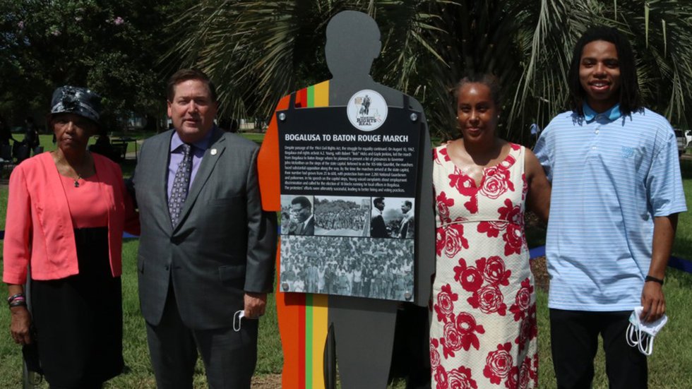 New La. Civil Rights Trail marker unveiled at A.Z. Young Park