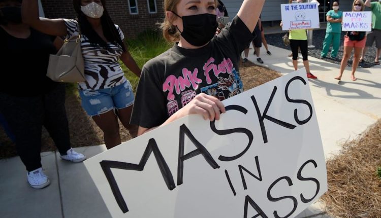 Mask protest in Georgia