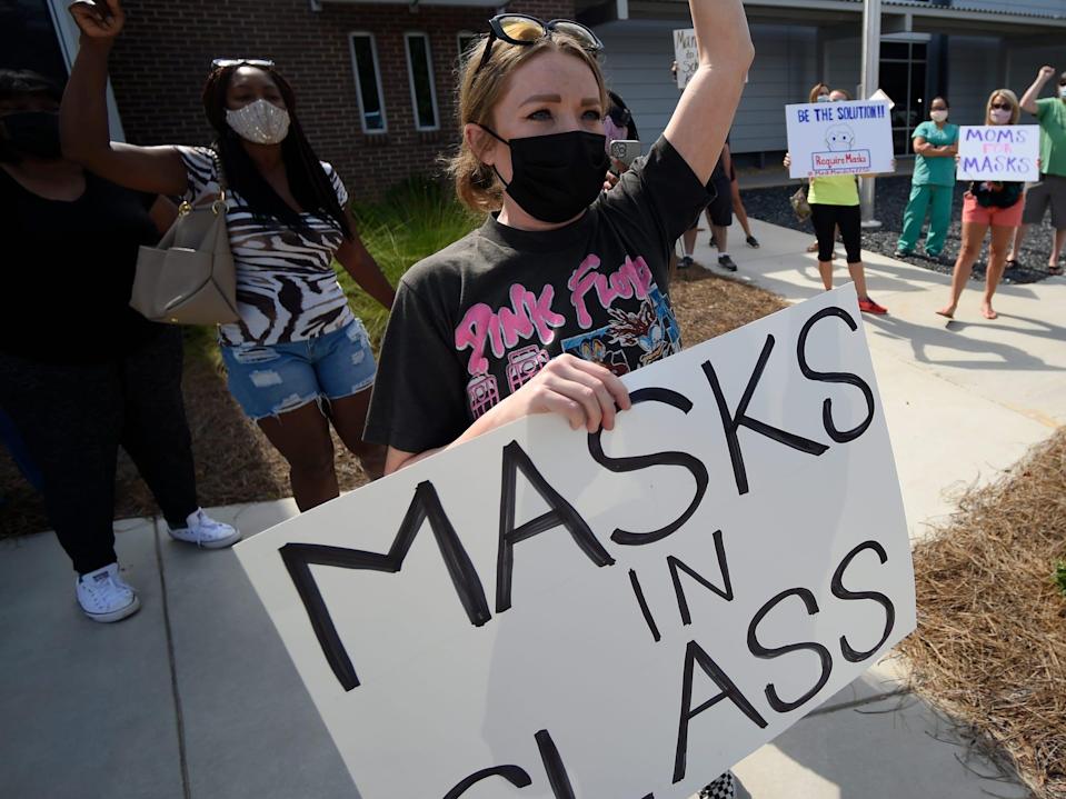 Mask protest in Georgia